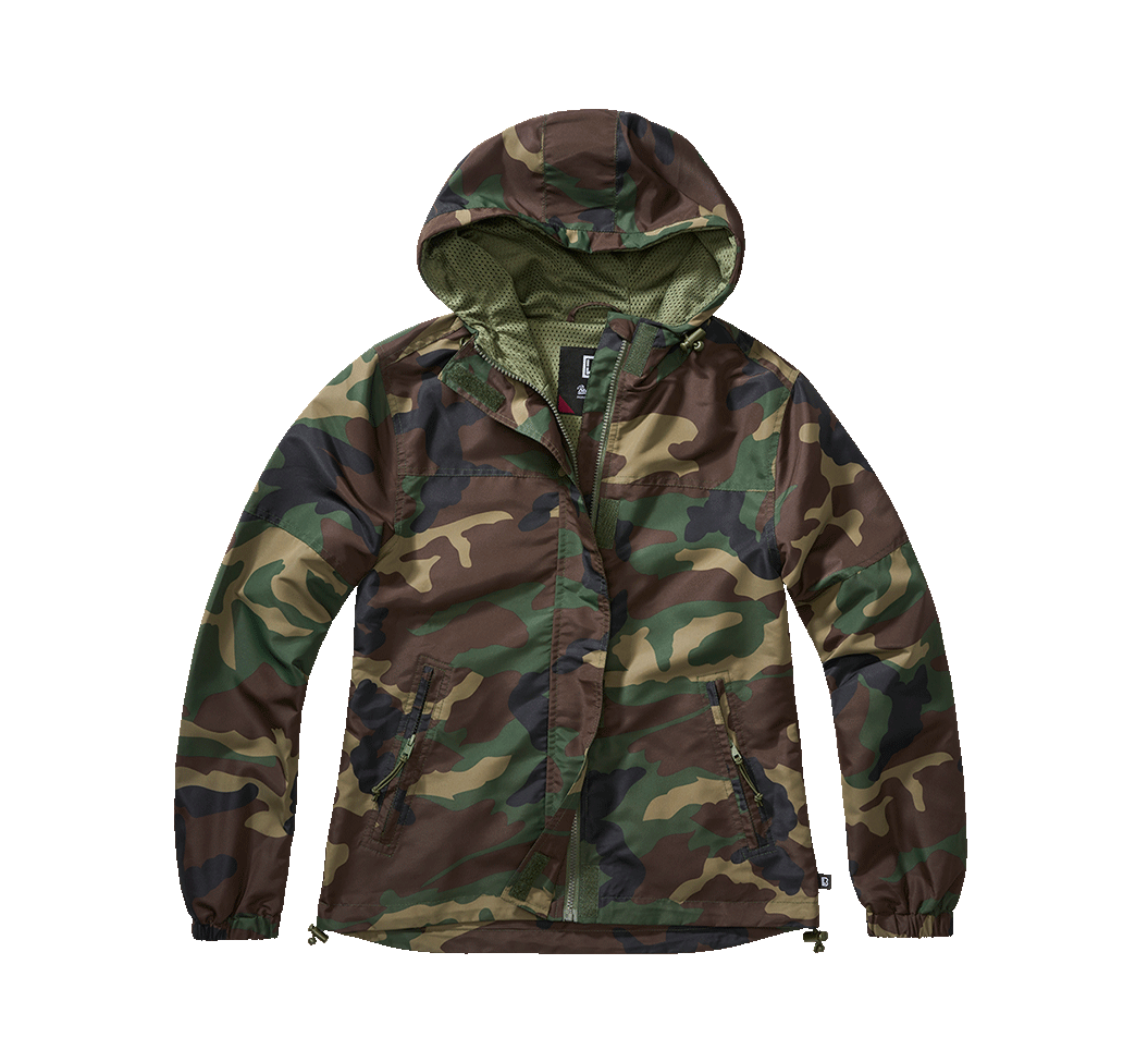Women Summer Frontzip Windbrea woodland