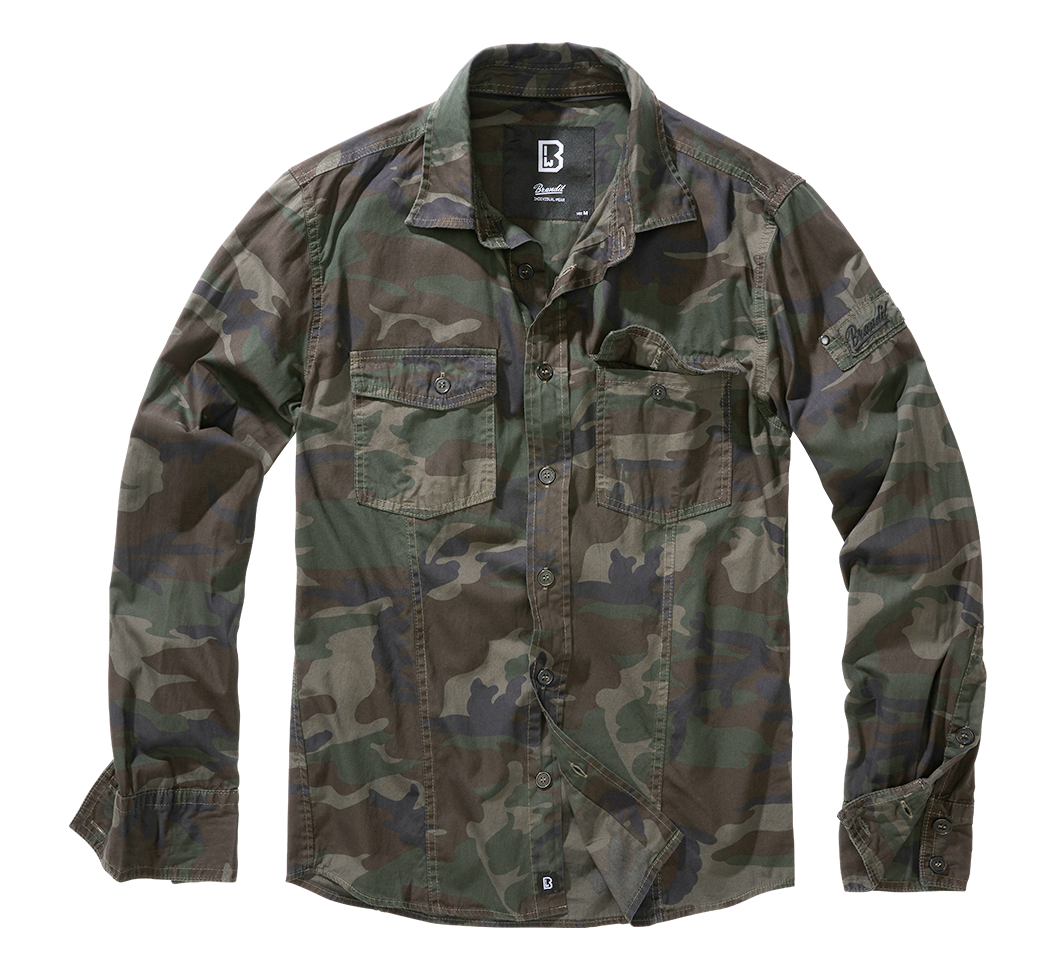 Slim Fit Shirt Long Sleeve woodland