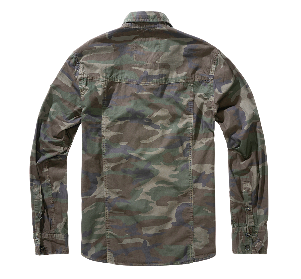 Slim Fit Shirt Long Sleeve woodland