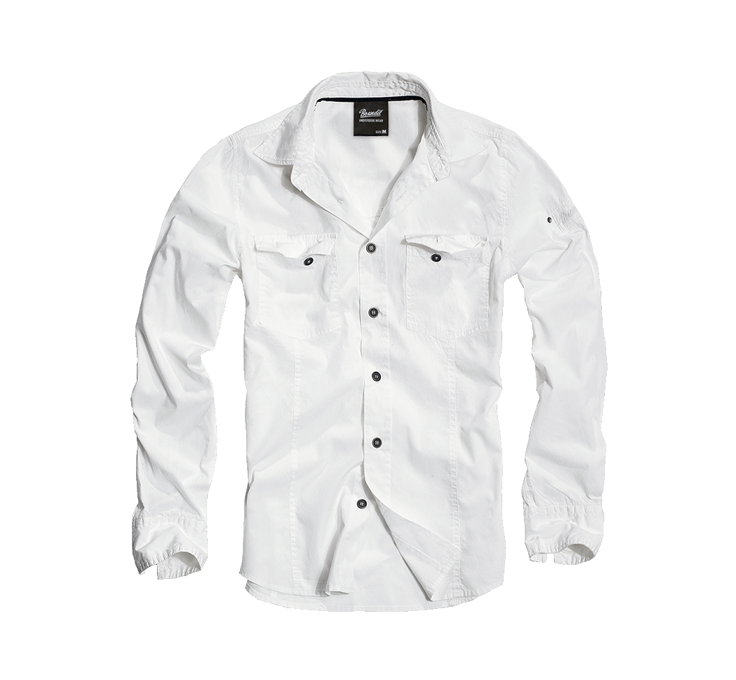 Slim Fit Shirt Long Sleeve white