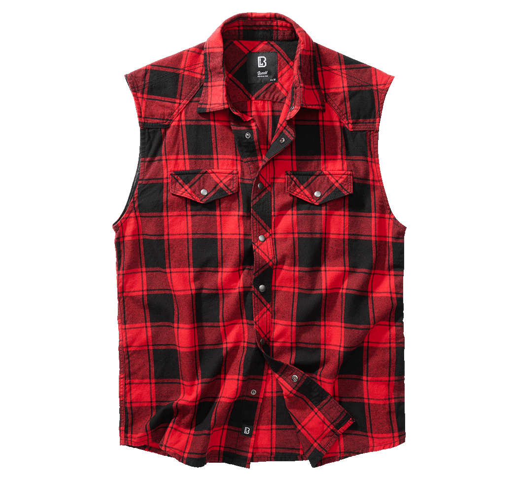 Check Shirt Sleeveless red/black