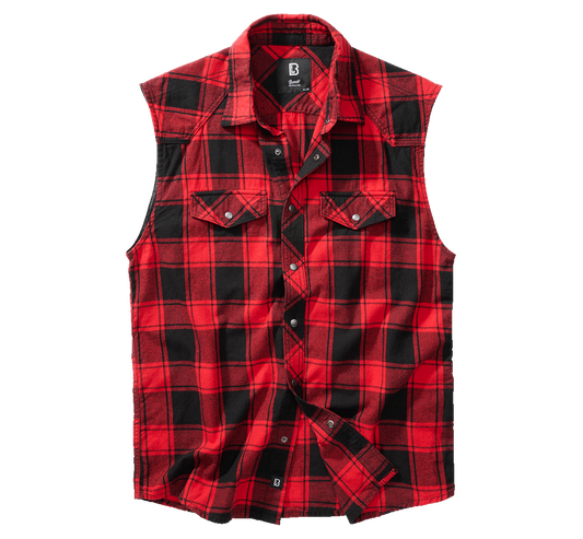 Check Shirt Sleeveless red/black