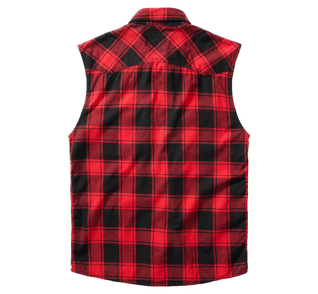 Check Shirt Sleeveless red/black