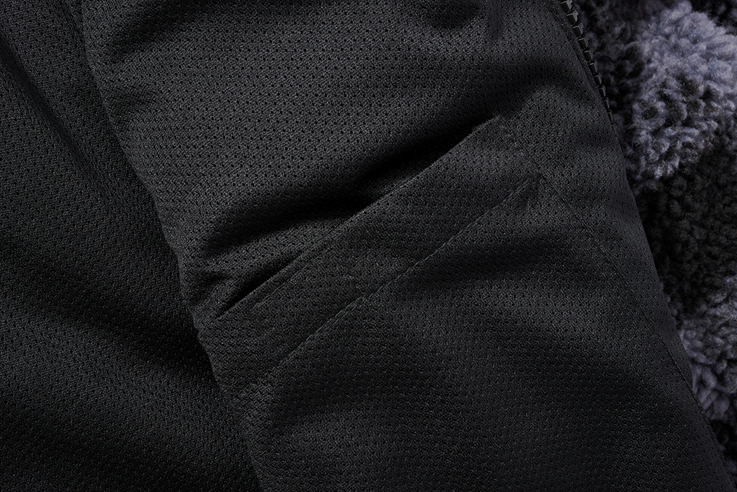 Teddyfleece Jacket black/grey
