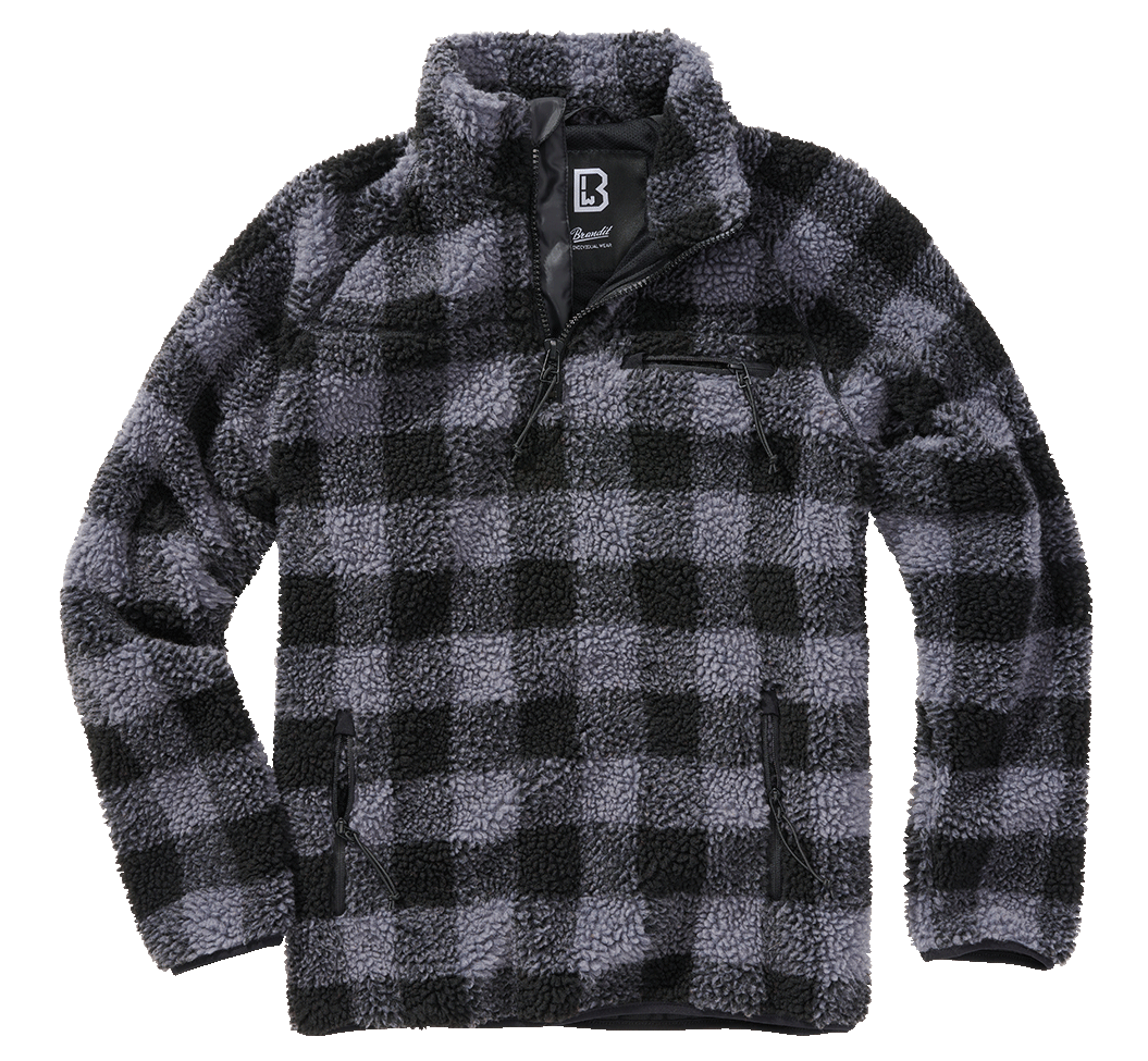 Teddyfleece Troyer black/grey