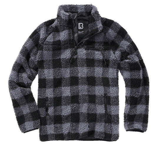 Teddyfleece Troyer black/grey