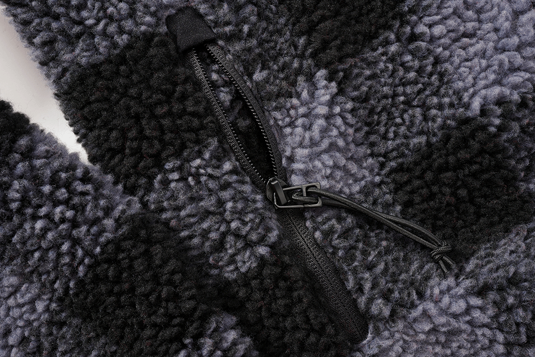 Teddyfleece Troyer black/grey