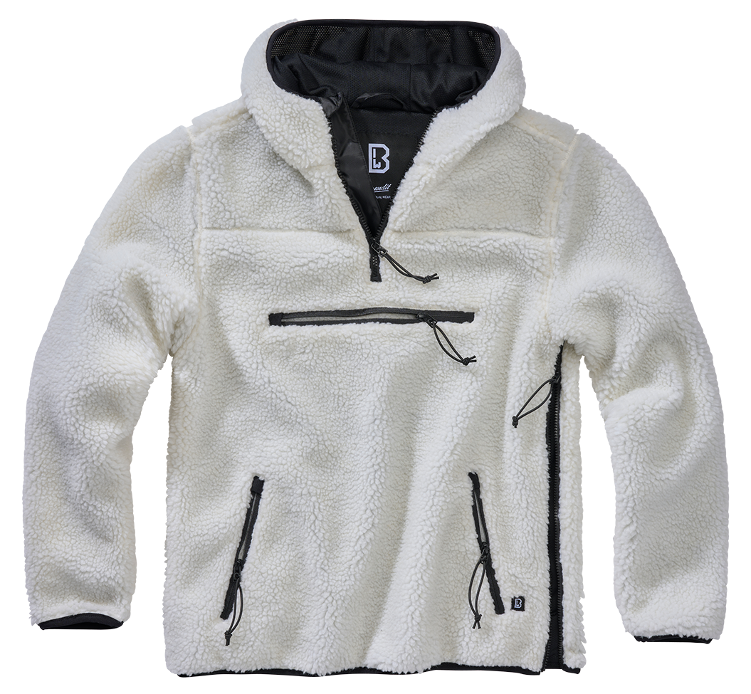 Teddyfleece Worker Pullover white