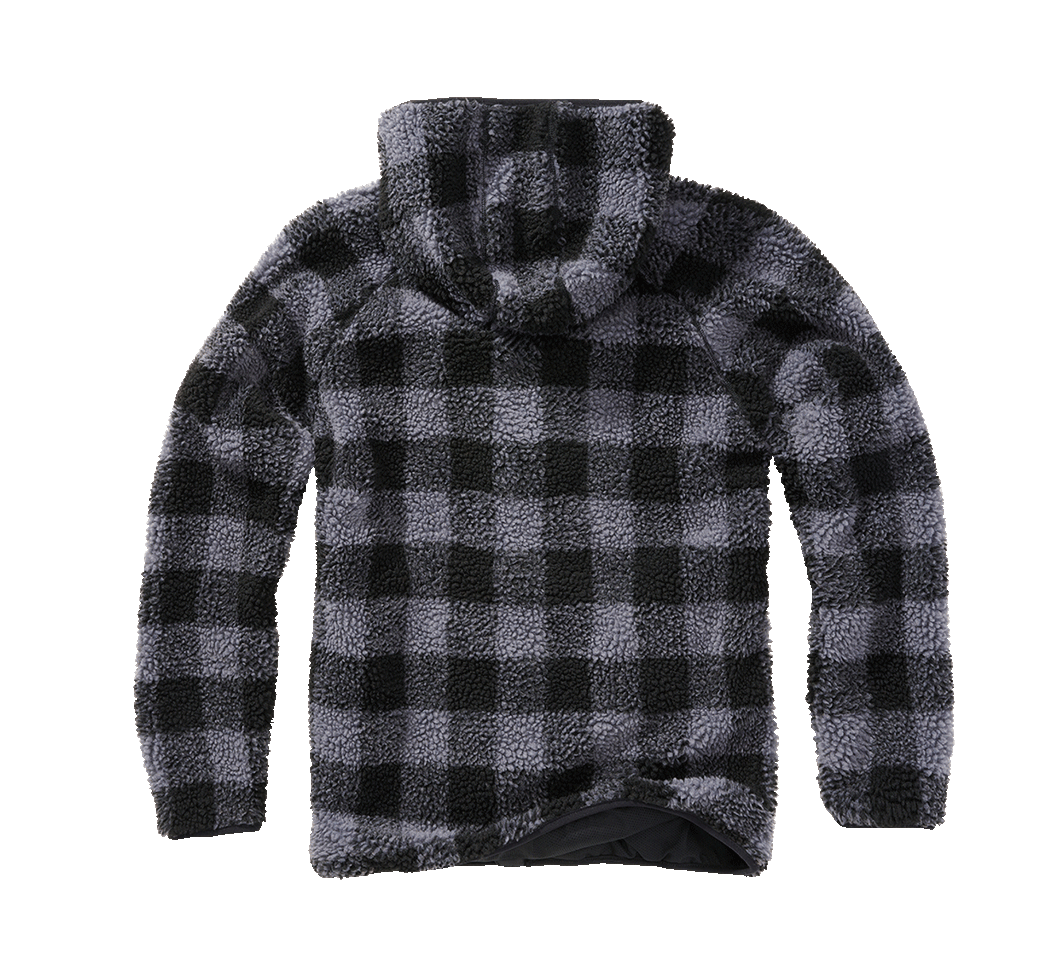 Teddyfleece Worker Jacket black/grey