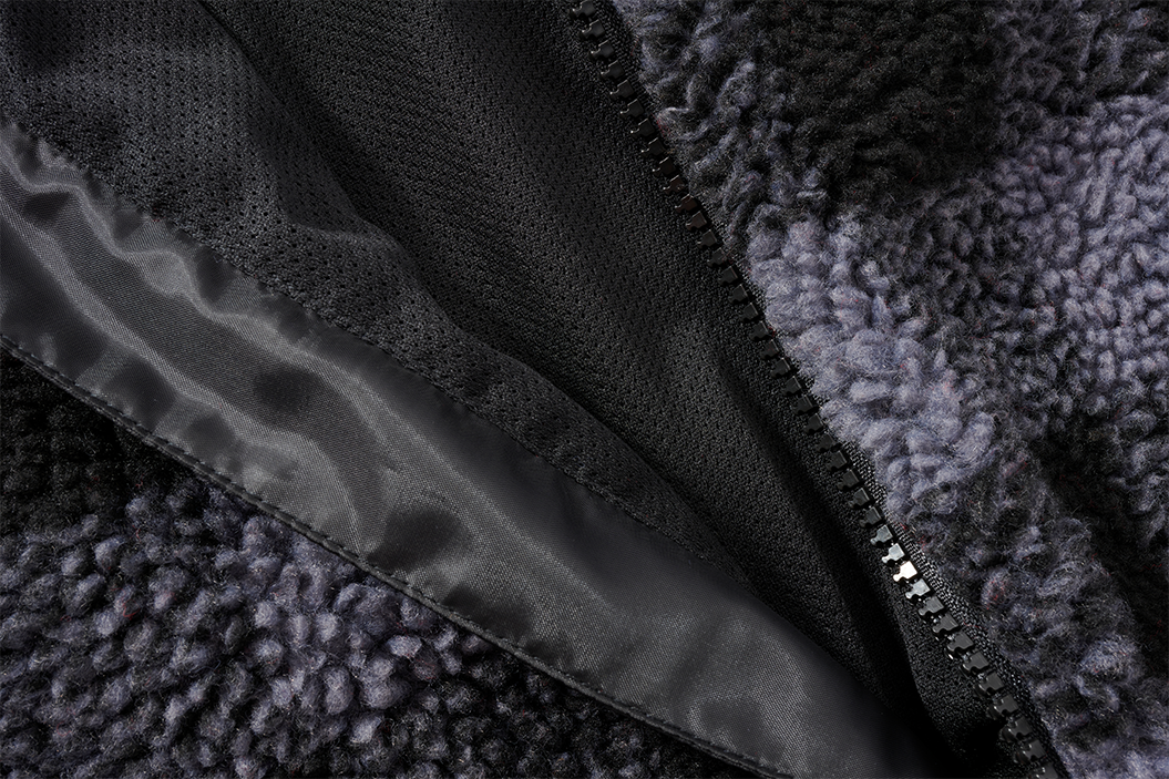 Teddyfleece Worker Jacket black/grey