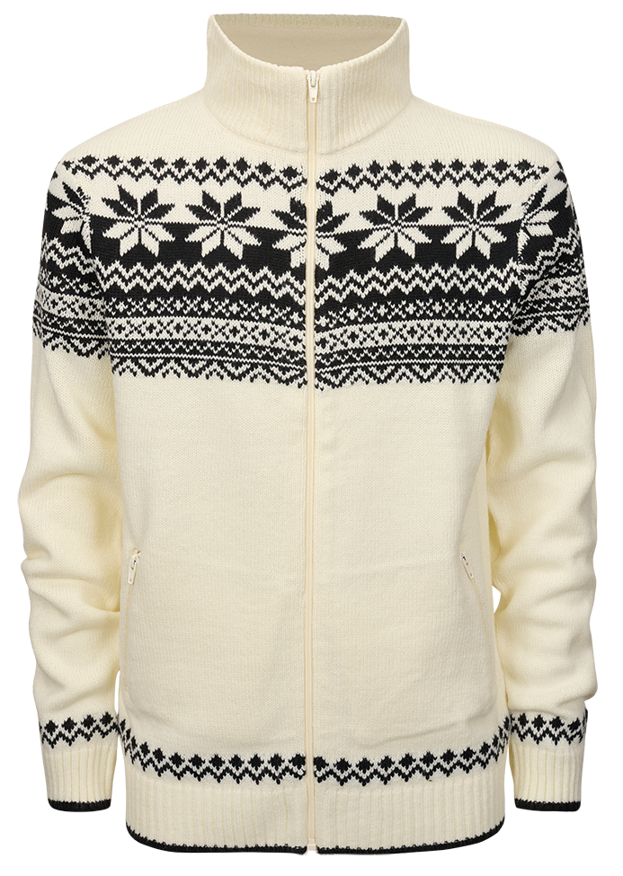 Norwegian Cardigan white